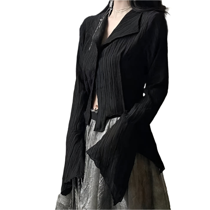 Yamamoto Style Dark Aesthetic Blouse - Palm and Thread