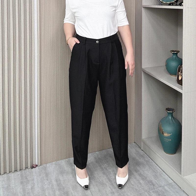 High Waist Tailored Casual Pant - Palm and Thread