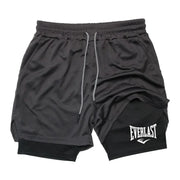 Compression gym printed sports short - Palm and Thread