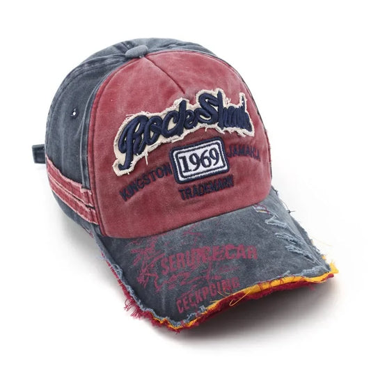Retro Letter Embroidery Baseball Cotton Adjustable Casual Hat
