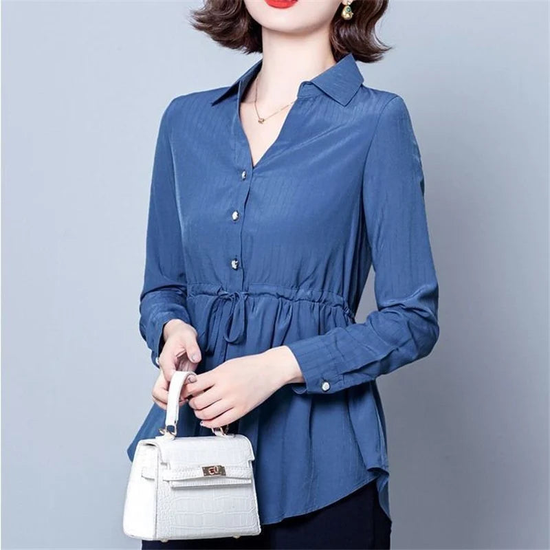 Elegant Chic V Neck Top Blouse - Palm and Thread