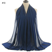 Solid Chiffon Shawl Scarf - Palm and Thread