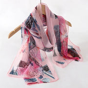 New Print Chiffon Scarf Shawl - Palm and Thread