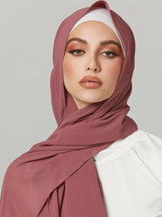 Solid Chiffon Shawl Scarf - Palm and Thread