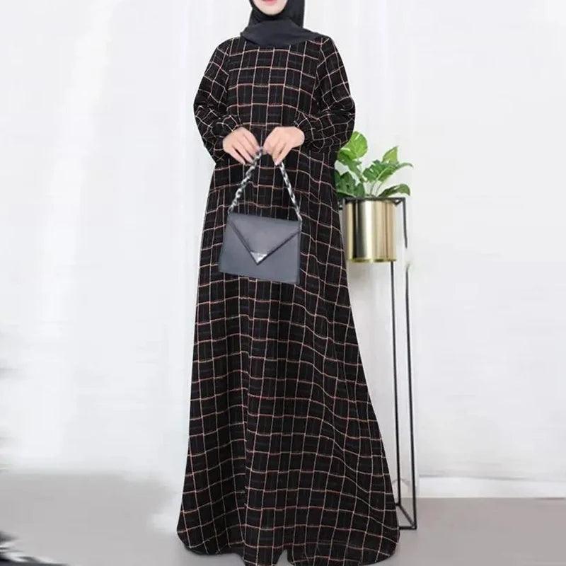 Corduroy Thick Warm Dress Abaya - Palm and Thread