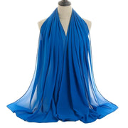 Solid Chiffon Shawl Scarf - Palm and Thread