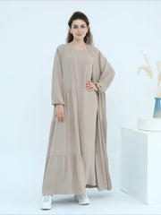 Lace-up Vestidos Largos Party Caftan Abaya - Palm and Thread
