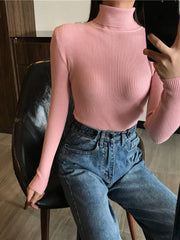 Thick Sweater Knitted Ribbed Pullover - Palm and Thread