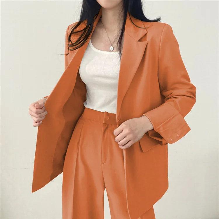 Long Sleeve Blazer + Pant Matching Set - Palm and Thread