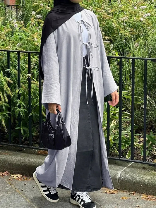 Plain Kimono Abaya Dress Caftan - Palm and Thread