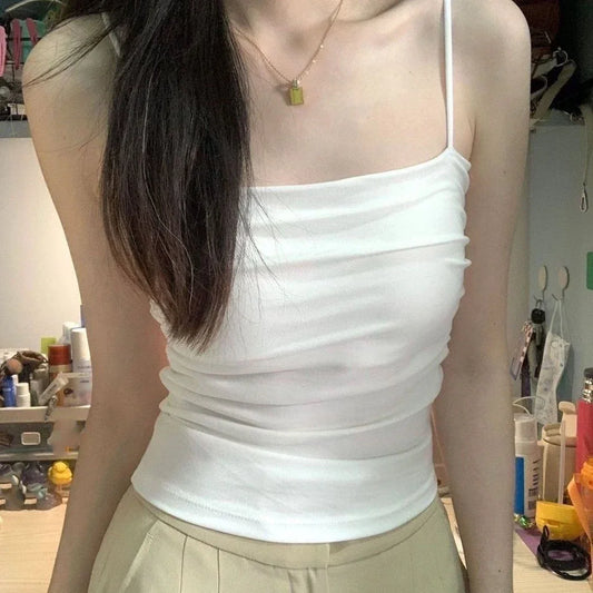 Camisole With Built In Bra Spaghetti Strap Tank - Palm and Thread