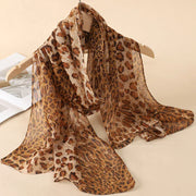New Print Chiffon Scarf Shawl - Palm and Thread