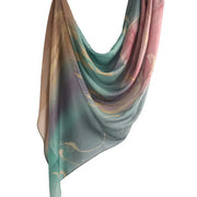 New Watercolor Tie-Dye Cotton Scarf - Palm and Thread