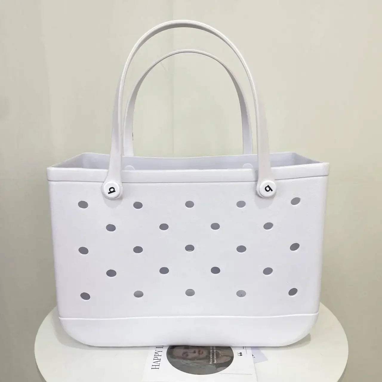 Croc Beach Tote Rubber Waterproof Bag - Palm and Thread