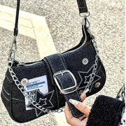 Stars Pattern Underarm Handbag - Palm and Thread