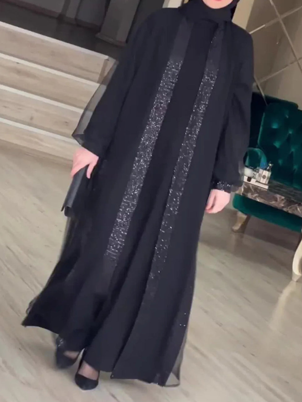 Long Robe Abayas Cardigan Dress - Palm and Thread