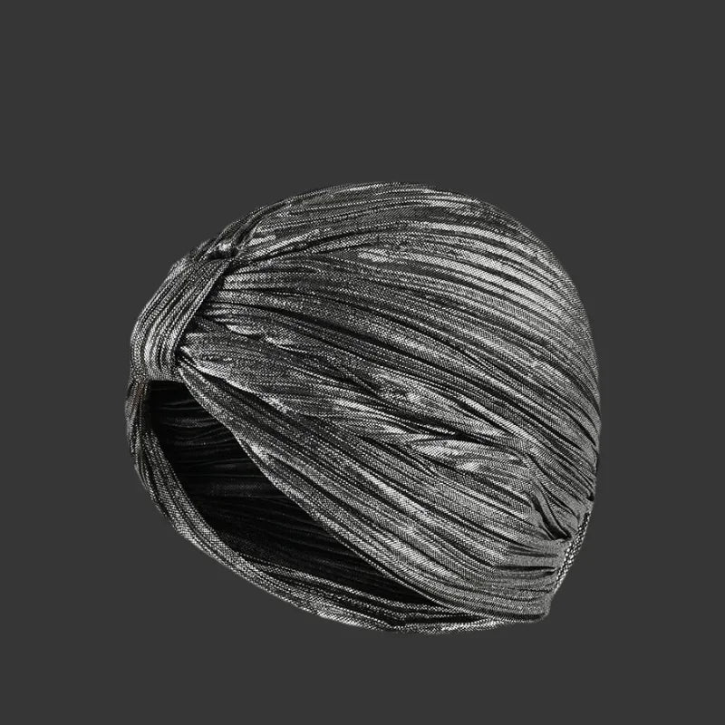 Multicolor Polyester Folds Turban Ribbon Wrap - Palm and Thread