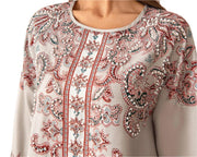 Abaya Long Dress Print Kaftan - Palm and Thread
