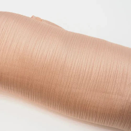Pleated Satin Chiffon Hijab Silk Scarf - Palm and Thread