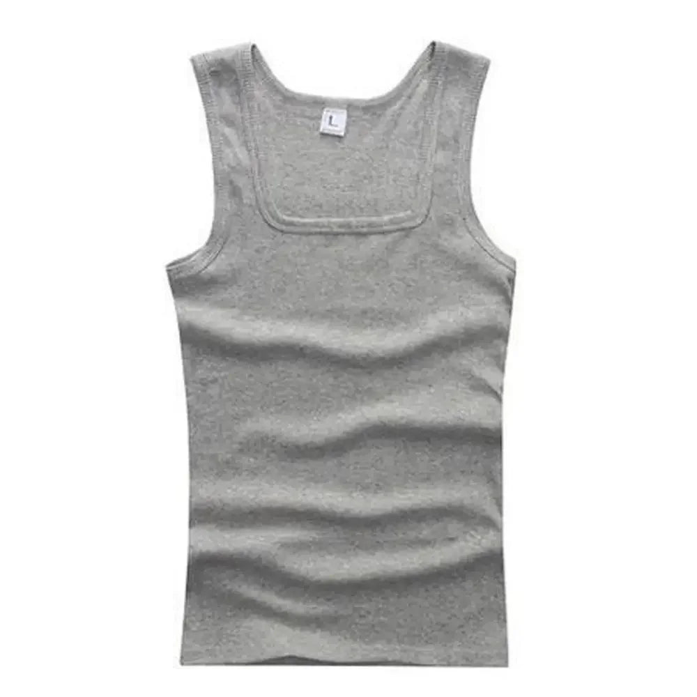 Basic Elastic tank top Pure Cotton Sleeveless t-shirt - Palm and Thread