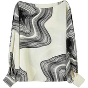 Printing Chiffon Elegant Blouse - Palm and Thread