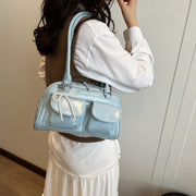 Trendy Bow Underarm Pillow Bag