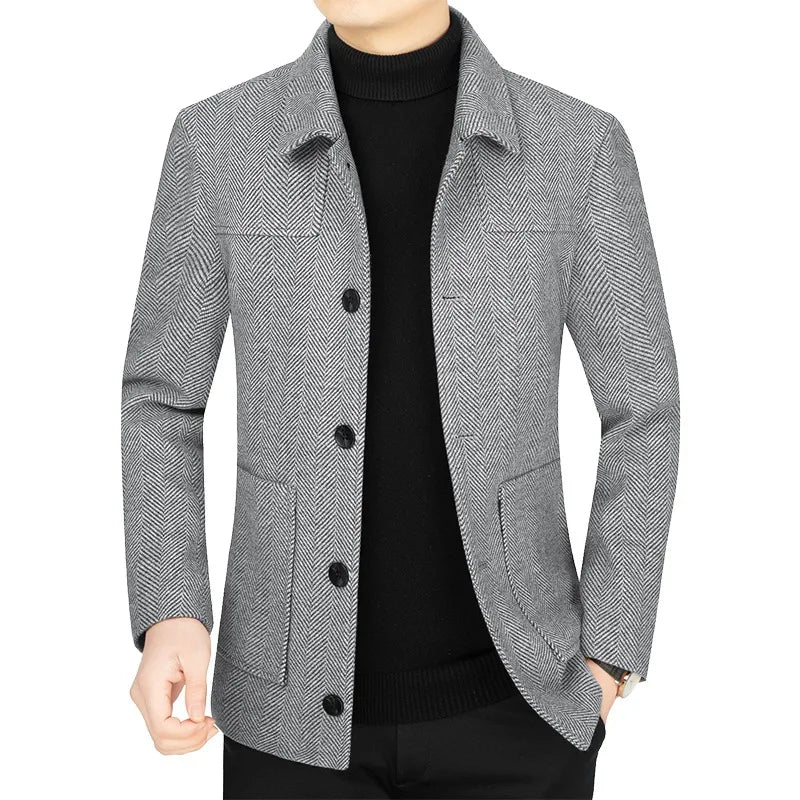 Turn Down Collar Blazers Coat - Palm and Thread