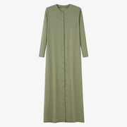 Comfortable ribbing maxi button dress - Palm and Thread
