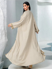 Abaya 2 Piece Set Diamond Party Long Dress - Palm and Thread