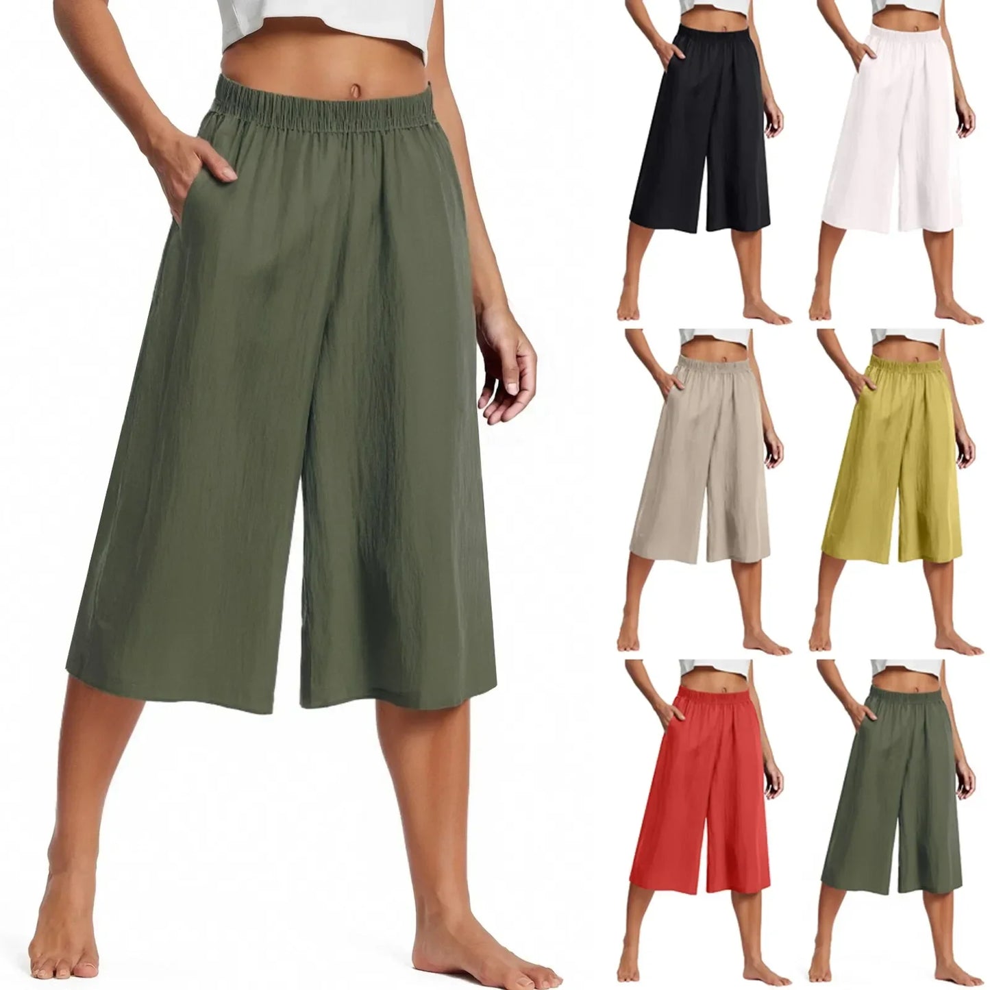Versatile Lazy Style Wide Leg Pant - Palm and Thread