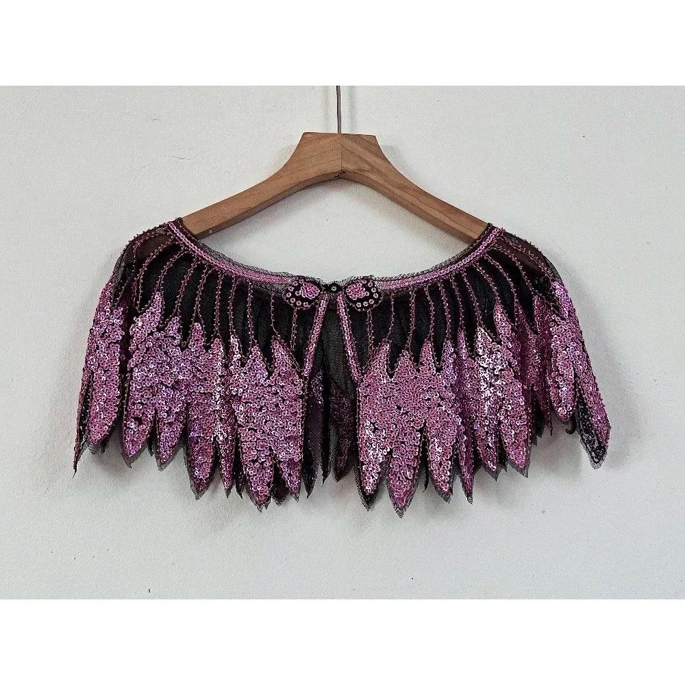 Sequin Bead Sling Slim Fit Straight Tank Top - Palm and Thread