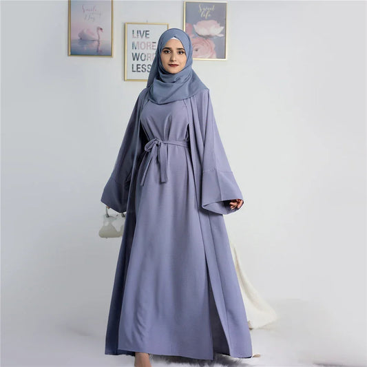 2 Piece Crepe Abaya - Palm and Thread