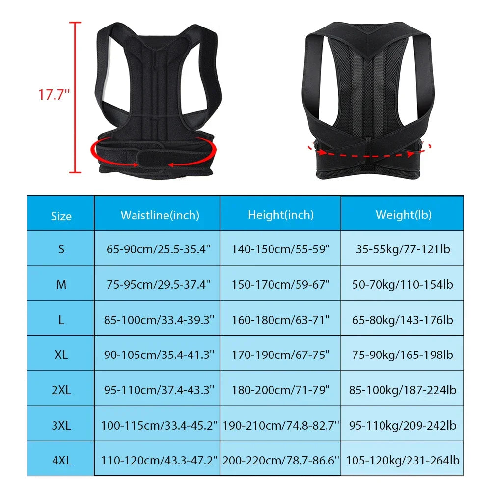 Back Brace Posture Corrector Belt - Palm and Thread