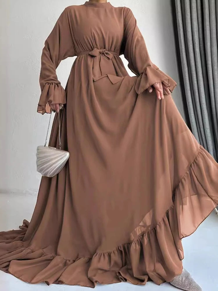 Modest Long Robe Kaftan Abaya Dress - Palm and Thread