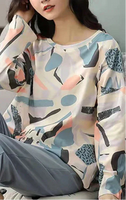Polyester Pajama Plaid Sleepwear - Palm and Thread