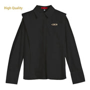 New Casual Ruffles Solid Blouse - Palm and Thread