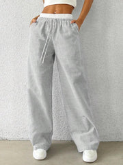 solid color casual Pant - Palm and Thread