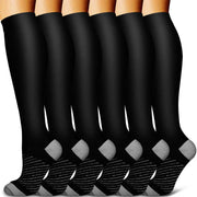 Copper Black Compression Socks Anti-Fatigue - Palm and Thread