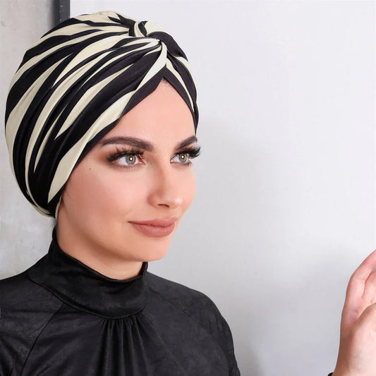 Colorful Inner Instant Turban Cap - Palm and Thread