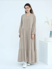 Lace-up Vestidos Largos Party Caftan Abaya - Palm and Thread