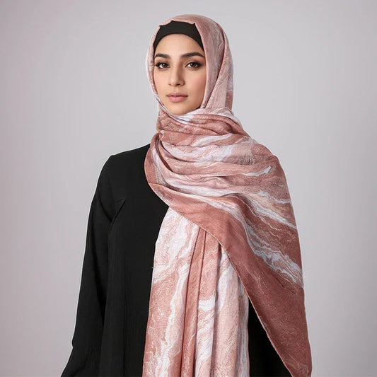 Watercolor Hijab Scarf Bandana Headband Vintage - Palm and Thread