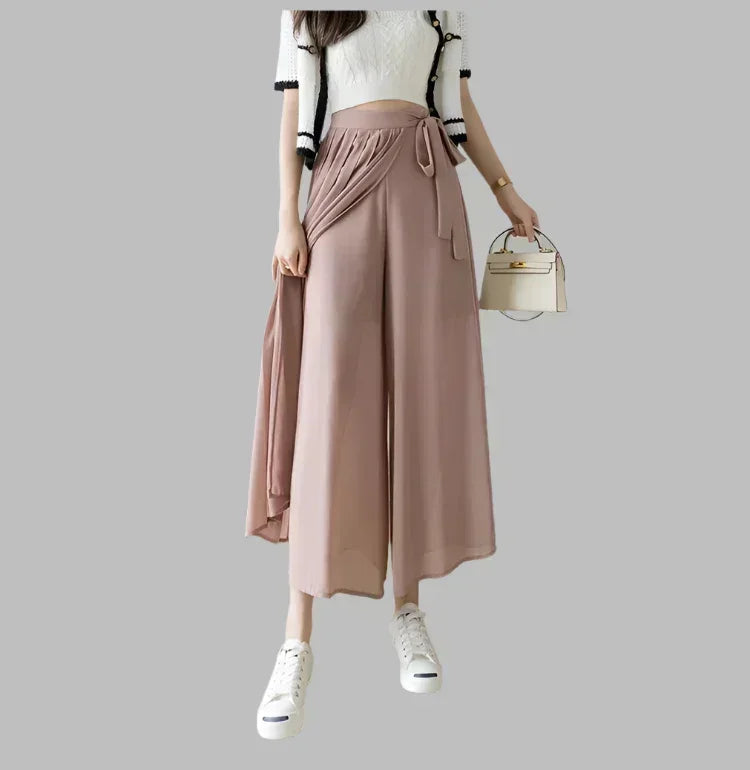 Skirt Trousers Pleated Chiffon Pant - Palm and Thread