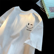 Smiley Vibe Unisex Oversized Tee - Palm and Thread