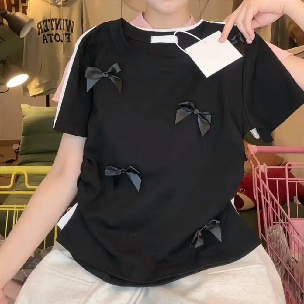 Elegant Ballet Bowknot T Shirt - Palm and Thread