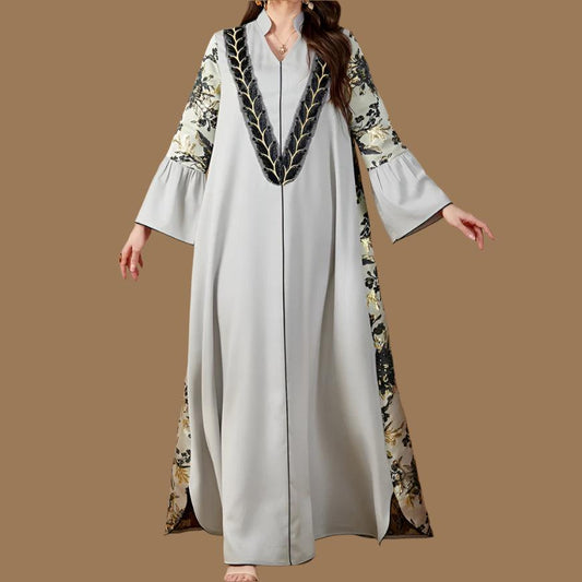 Vestidos Embroidery Abaya - Palm and Thread