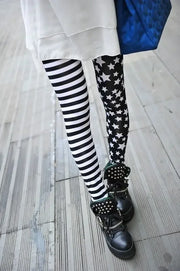 Elastic Stripe Star Print Cropped Trouser - Palm and Thread