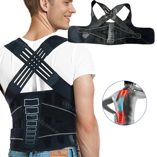 Adjustable Shoulder Straightener Full Back - Palm and Thread