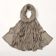 Thin Plain Shawl Soft Viscose Rayon Headscarf - Palm and Thread