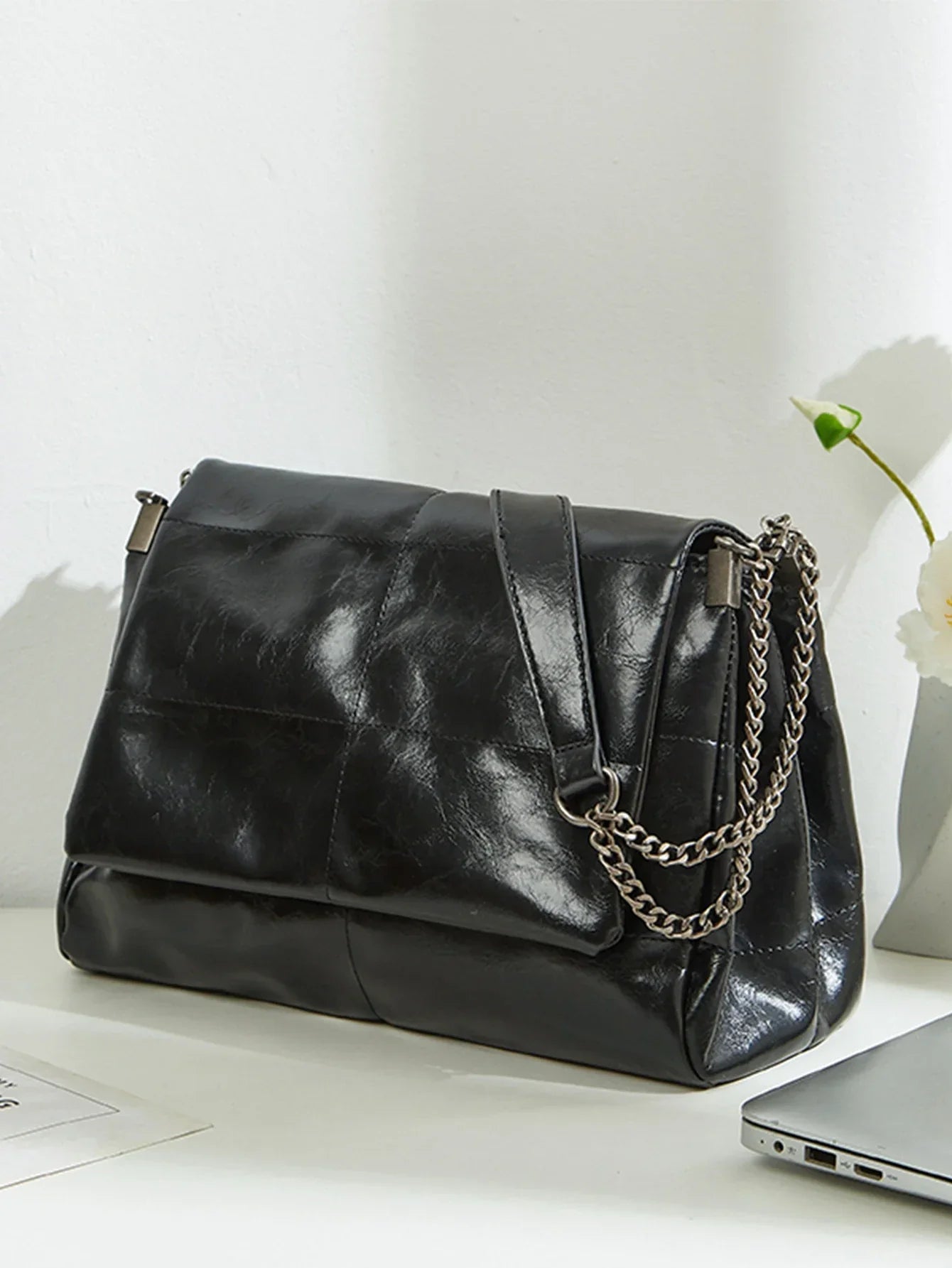 Chain Tote High-End Fashionable Bag - Palm and Thread