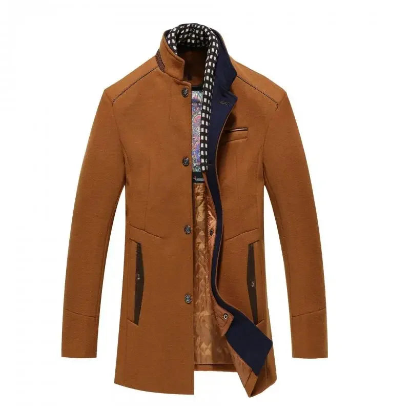 Wool Coats Smart Casual Thick Warm